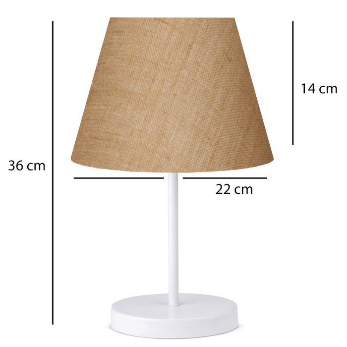 Opviq AYD-3120 Lámpara de Mesa Crema y Blanco Opviq AYD-3120 Lámpara de Mesa Crema y Blanco